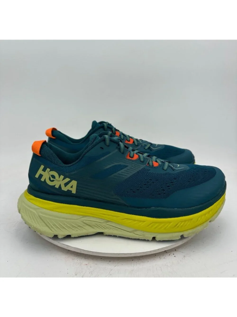 Hoka One One Stinson ATR 6 Men Size 12 1110506 BCBT Blue Coral Butterfly Shoes